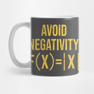 avoid negativity,math t shirt,maths gifts, Mug